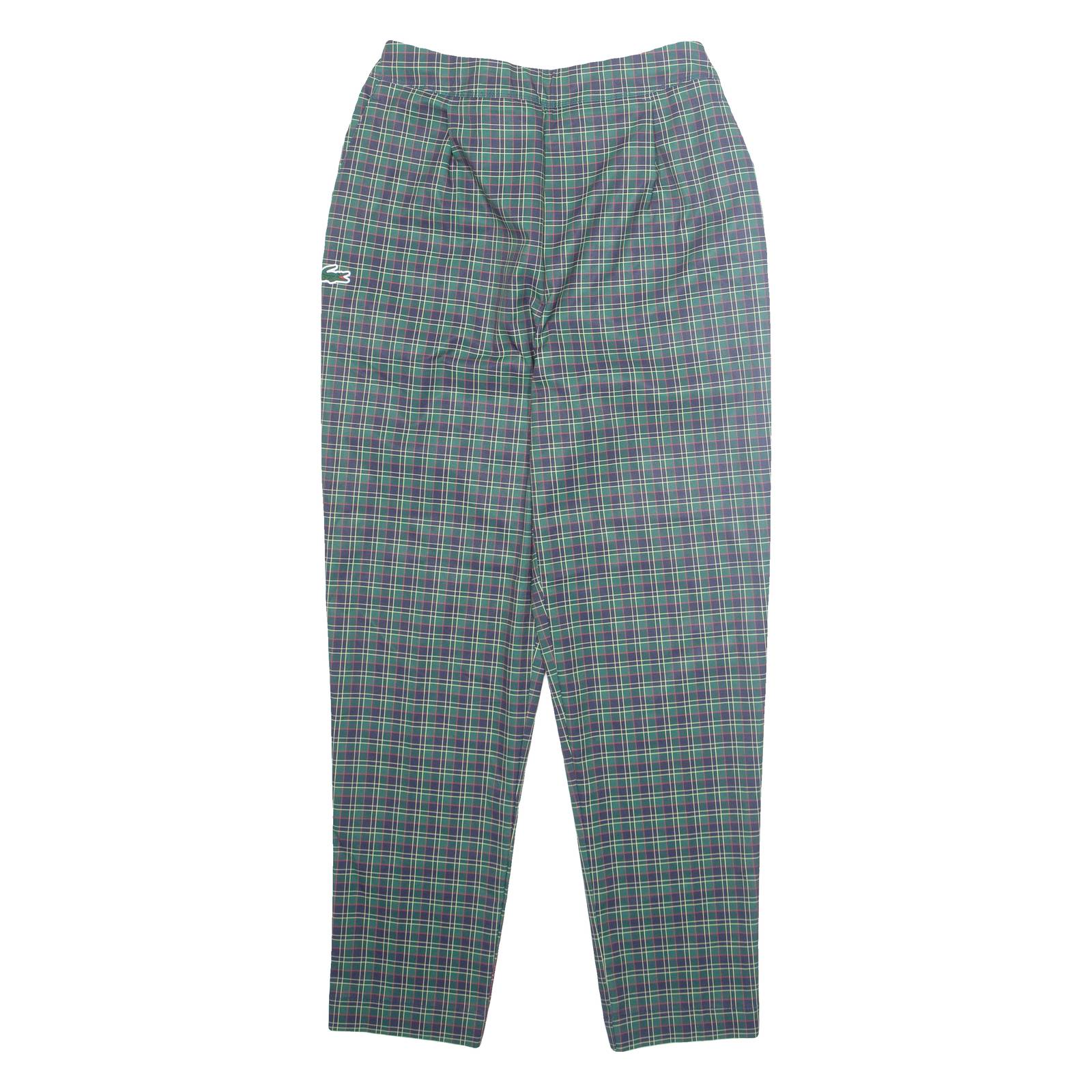 LACOSTE Chino Mens Trousers Green Regular Straight W24 L26