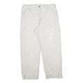 CARHARTT Mens Cotton Blend Relaxed W36 L29 Beige Workwear Cargo Trousers Zip