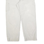 CARHARTT Mens Cotton Blend Relaxed W36 L29 Beige Workwear Cargo Trousers Zip