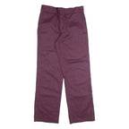 DICKIES Chino Mens Trousers Purple Slim Straight W30 L30