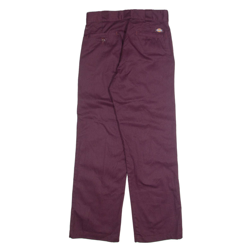 DICKIES Chino Mens Trousers Purple Slim Straight W30 L30