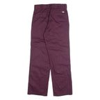 DICKIES Chino Mens Trousers Purple Slim Straight W30 L30