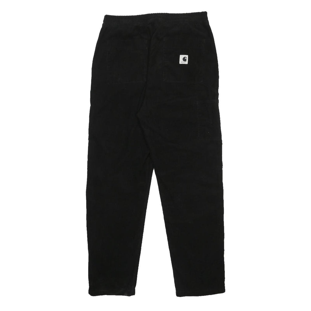 CARHARTT Womens Black Cotton Regular Fit Straight Trousers W32 L29 Casual