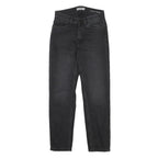 CARHARTT WIP Womens Slim Black Jeans Denim Dark W25 L26 Stylish Zip Closure
