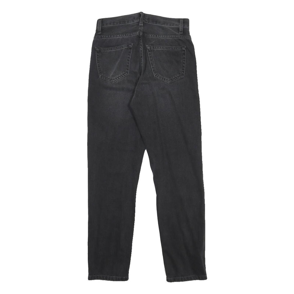CARHARTT WIP Womens Slim Black Jeans Denim Dark W25 L26 Stylish Zip Closure