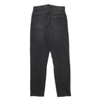 CARHARTT WIP Womens Slim Black Jeans Denim Dark W25 L26 Stylish Zip Closure