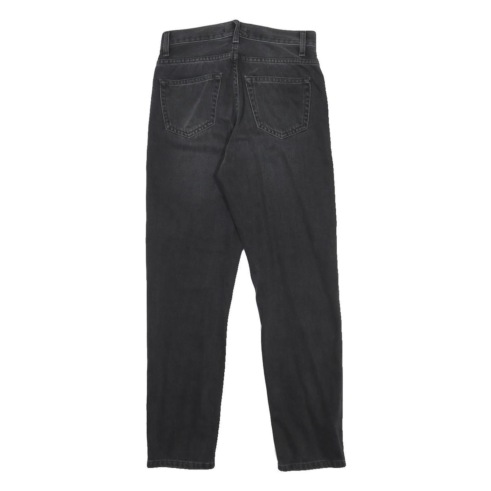CARHARTT WIP Womens Slim Black Jeans Denim Dark W25 L26 Stylish Zip Closure