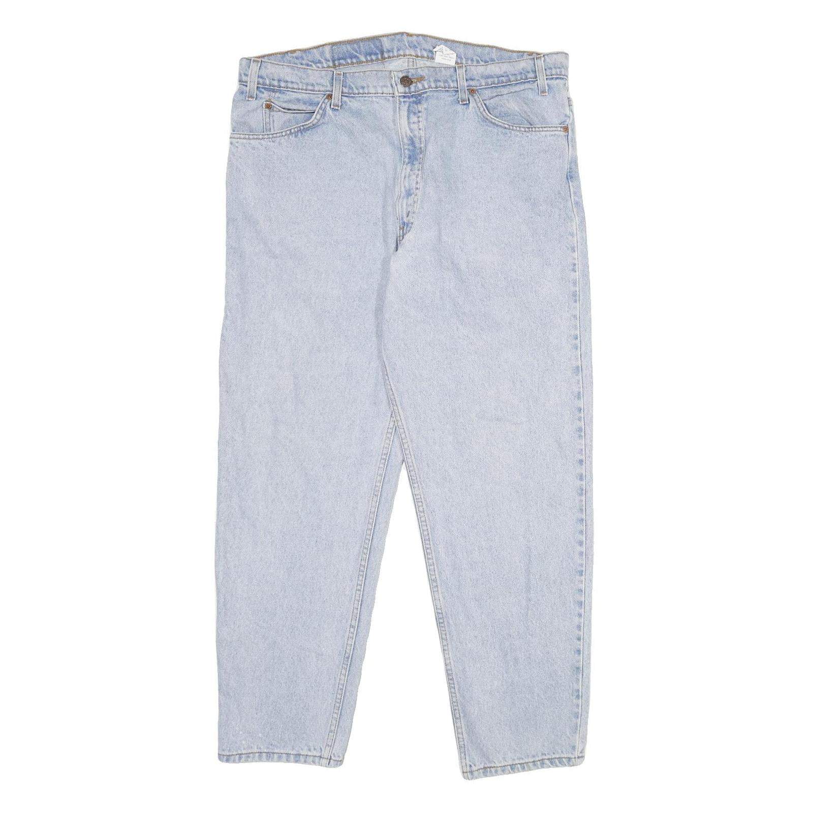 LEVI'S 55 Mens Jeans Blue Relaxed Straight Denim Light W38 L32 Classic Casual