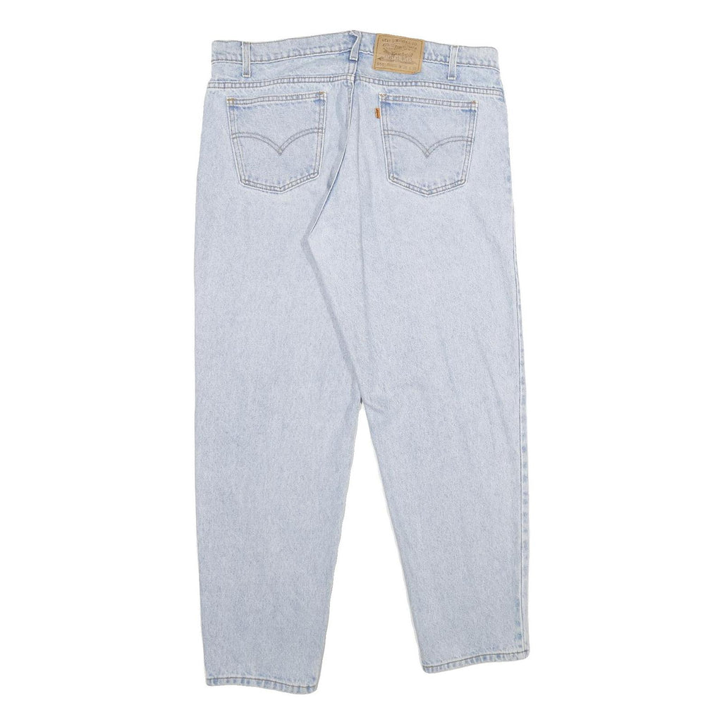 LEVI'S 55 Mens Jeans Blue Relaxed Straight Denim Light W38 L32 Classic Casual