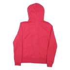 TOMMY HILFIGER Womens Red Zip Hoodie M Cotton Blend Casual Sweatshirt