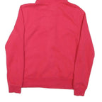 TOMMY HILFIGER Womens Red Zip Hoodie M Cotton Blend Casual Sweatshirt