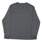 LEE Mens Grey Long Sleeve Crew Neck T-Shirt M Cotton Blend Comfortable Fit