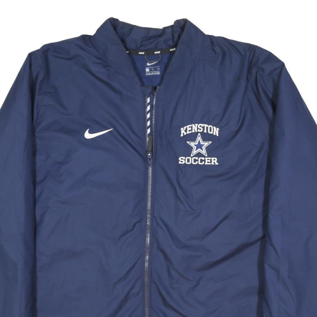 NIKE Mens Navy Kenston Soccer Zip Jacket XL Polyester Blend Sports Team