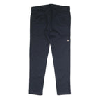 DICKIES Mens Polyester Blend Navy Slim Straight Trousers W38 L32 Workwear