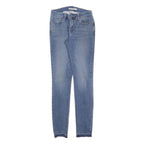 LEVI'S 711 Womens Jeans Blue Slim Skinny Denim Medium W25 L32 Stretch Zip