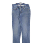 LEVI'S 711 Womens Jeans Blue Slim Skinny Denim Medium W25 L32 Stretch Zip
