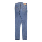 LEVI'S 711 Womens Jeans Blue Slim Skinny Denim Medium W25 L32 Stretch Zip