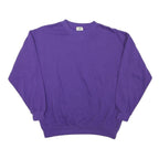 SJB Womens Purple Crew Neck Sweatshirt S Cotton Blend Casual Comfortable