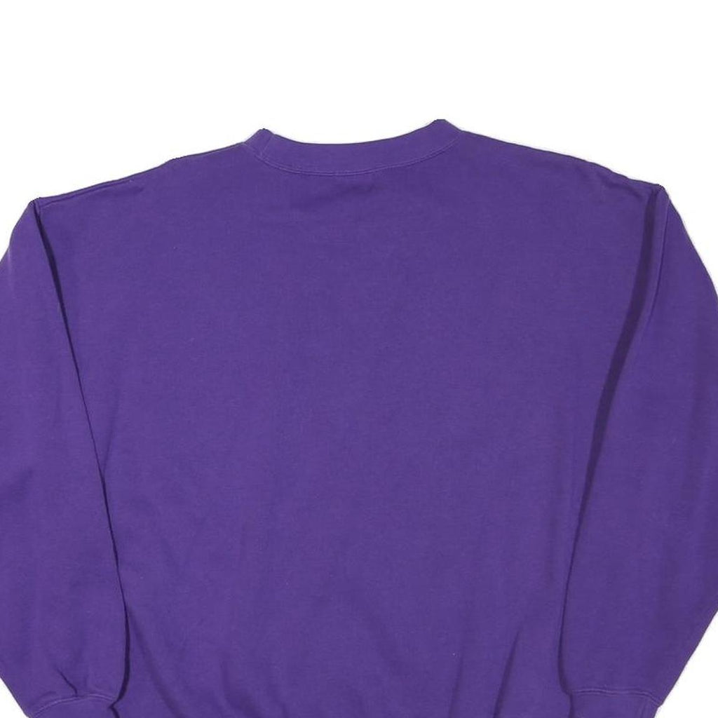 SJB Womens Purple Crew Neck Sweatshirt S Cotton Blend Casual Comfortable