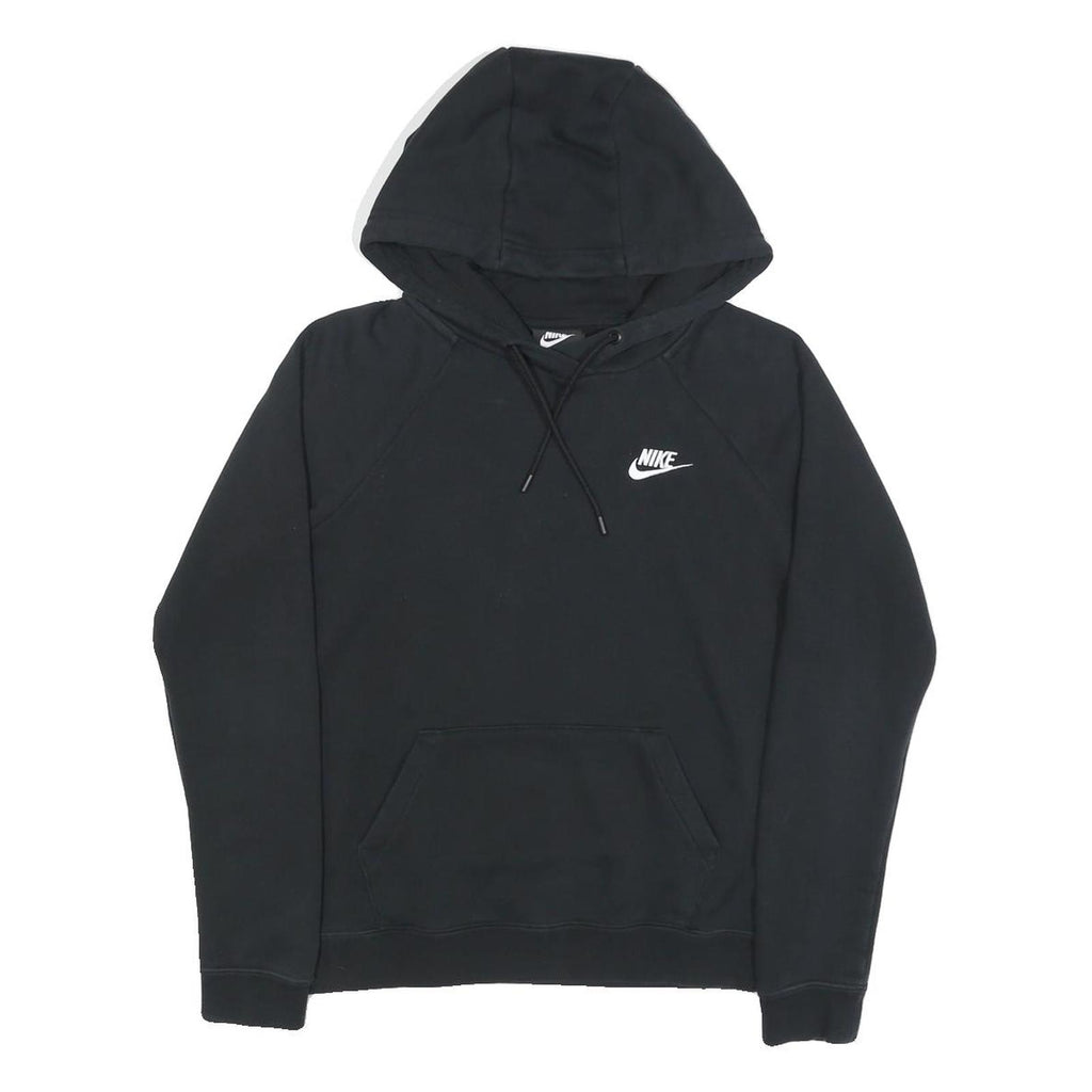 NIKE Mens Black Hoodie XS Cotton Blend Pullover Sweatshirt Drawstring Hood