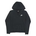 NIKE Mens Black Hoodie XS Cotton Blend Pullover Sweatshirt Drawstring Hood