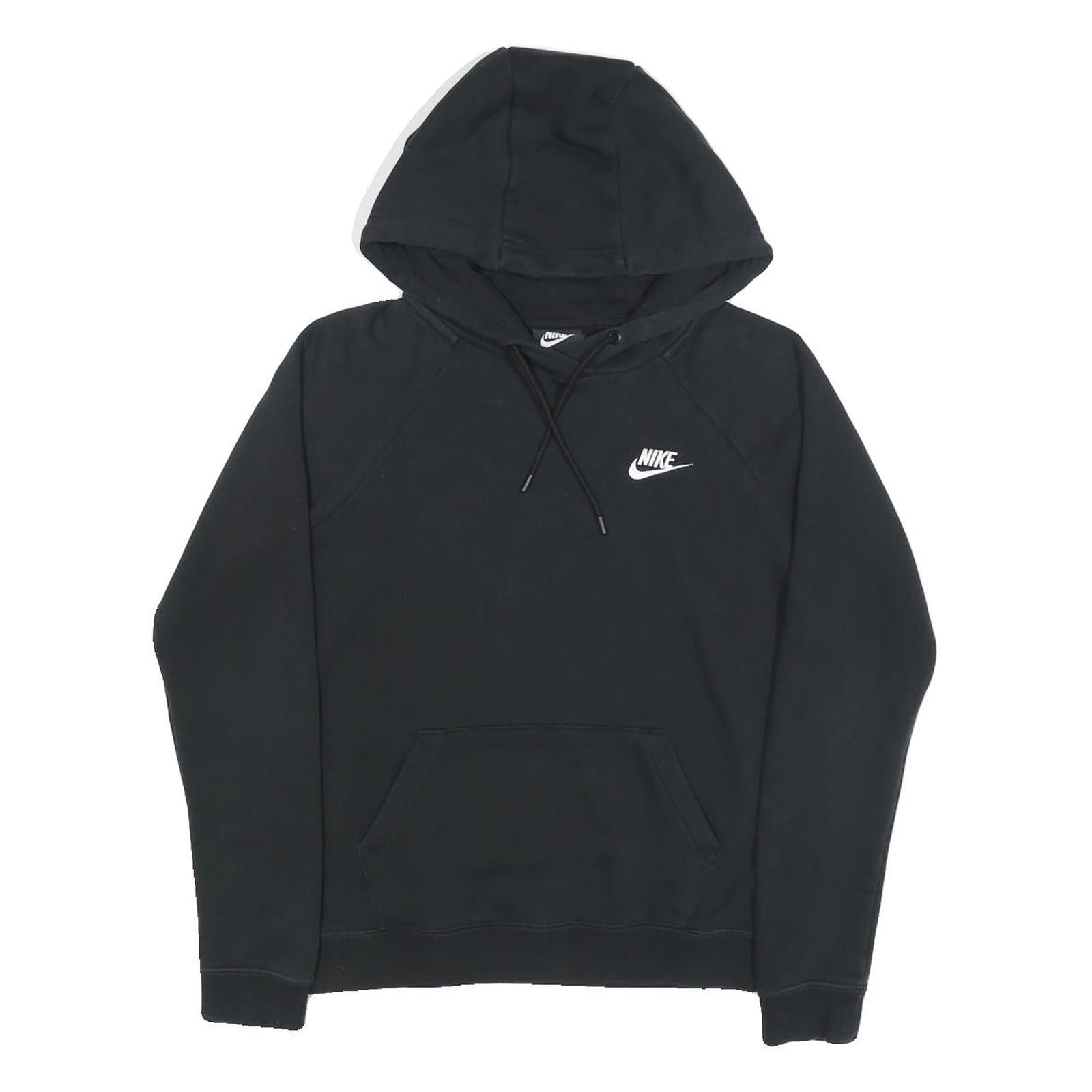 NIKE Mens Black Hoodie XS Cotton Blend Pullover Sweatshirt Drawstring Hood
