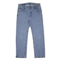 WRANGLER Mens Regular Fit Blue Denim Jeans Button Closure W33 L28 Classic Style