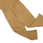 DICKIES Womens Brown Straight Fit Canvas Dungarees Relaxed M W36 L30 Practical