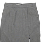 REISS Womens Grey Pencil Knee Length Cotton Blend Skirt Size M Smart Workwear