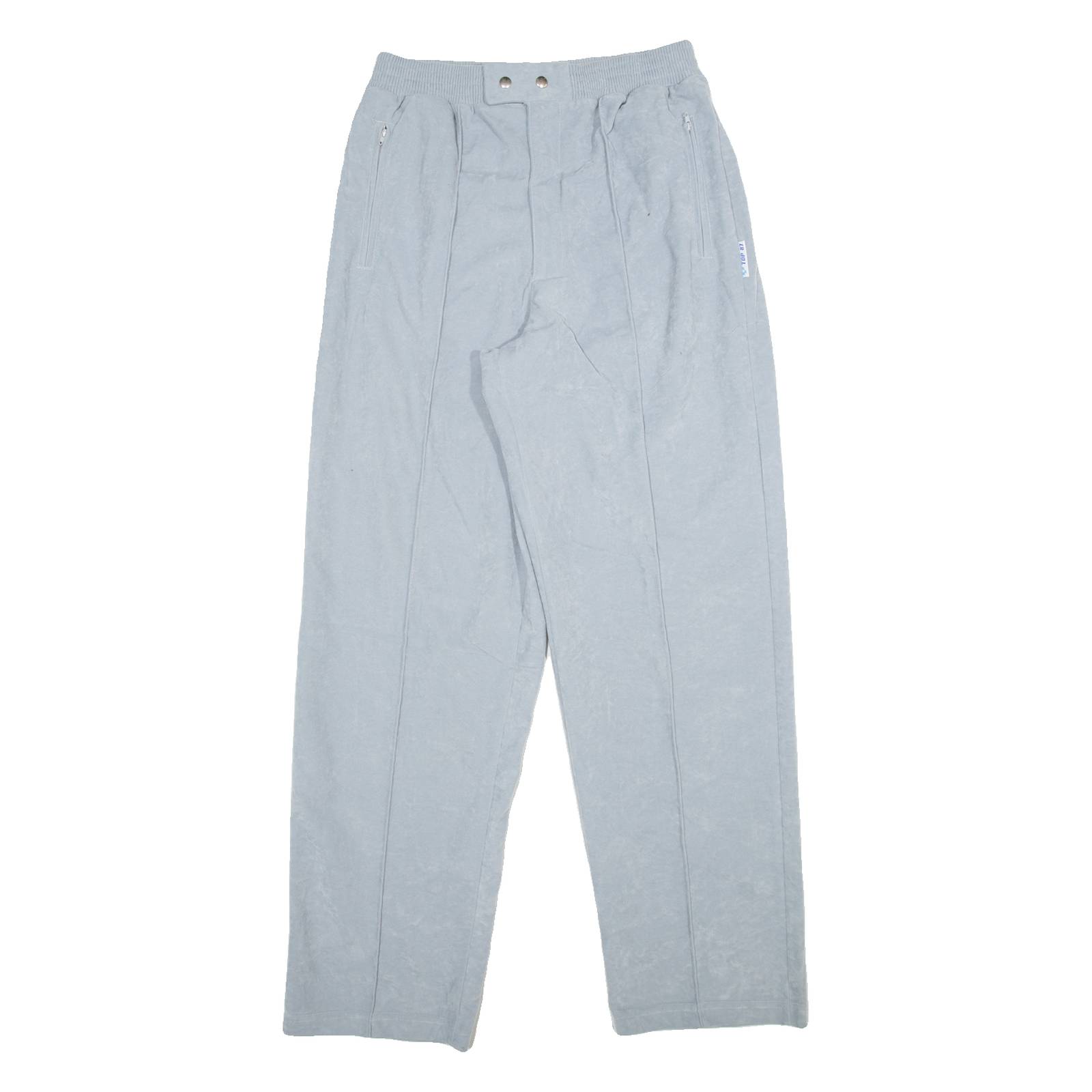 TOP 87 Womens Track Pants Grey Straight M W30 L33