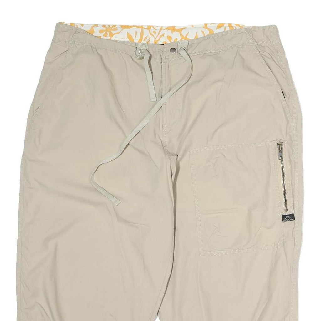 KAPPA Mens Shorts Beige Casual 2XL W34 Lightweight Cotton Summer