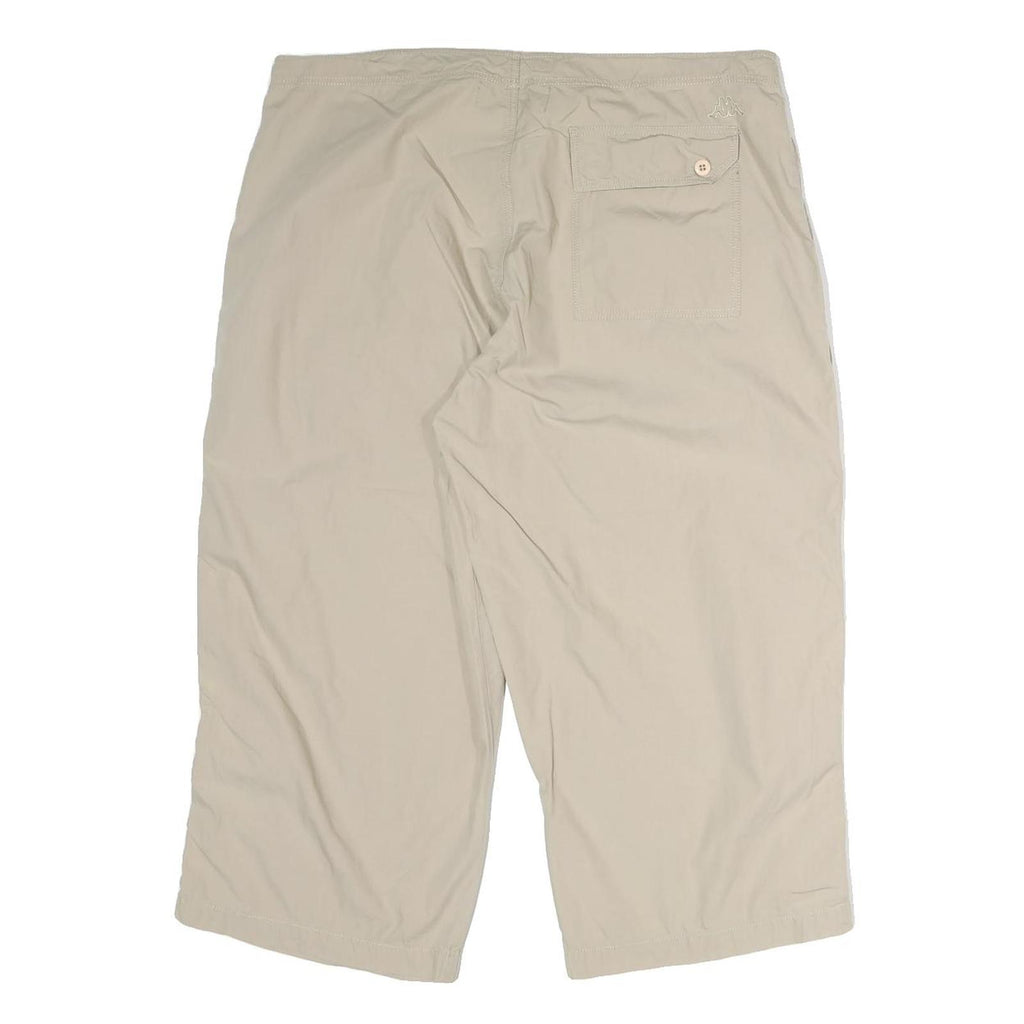 KAPPA Mens Shorts Beige Casual 2XL W34 Lightweight Cotton Summer