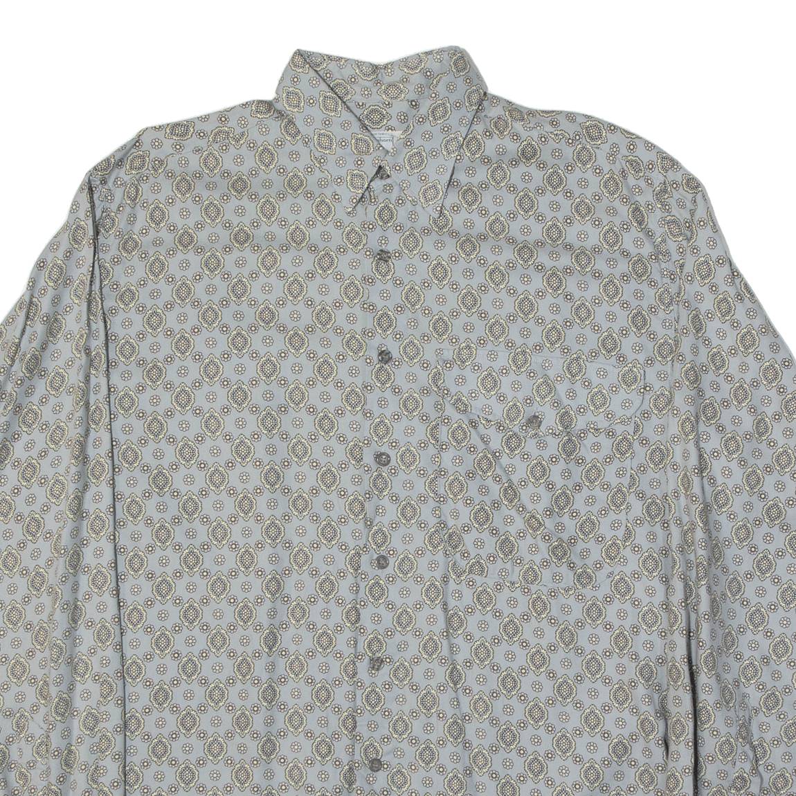 EINHORN Mens Shirt Grey Spotted Long Sleeve M