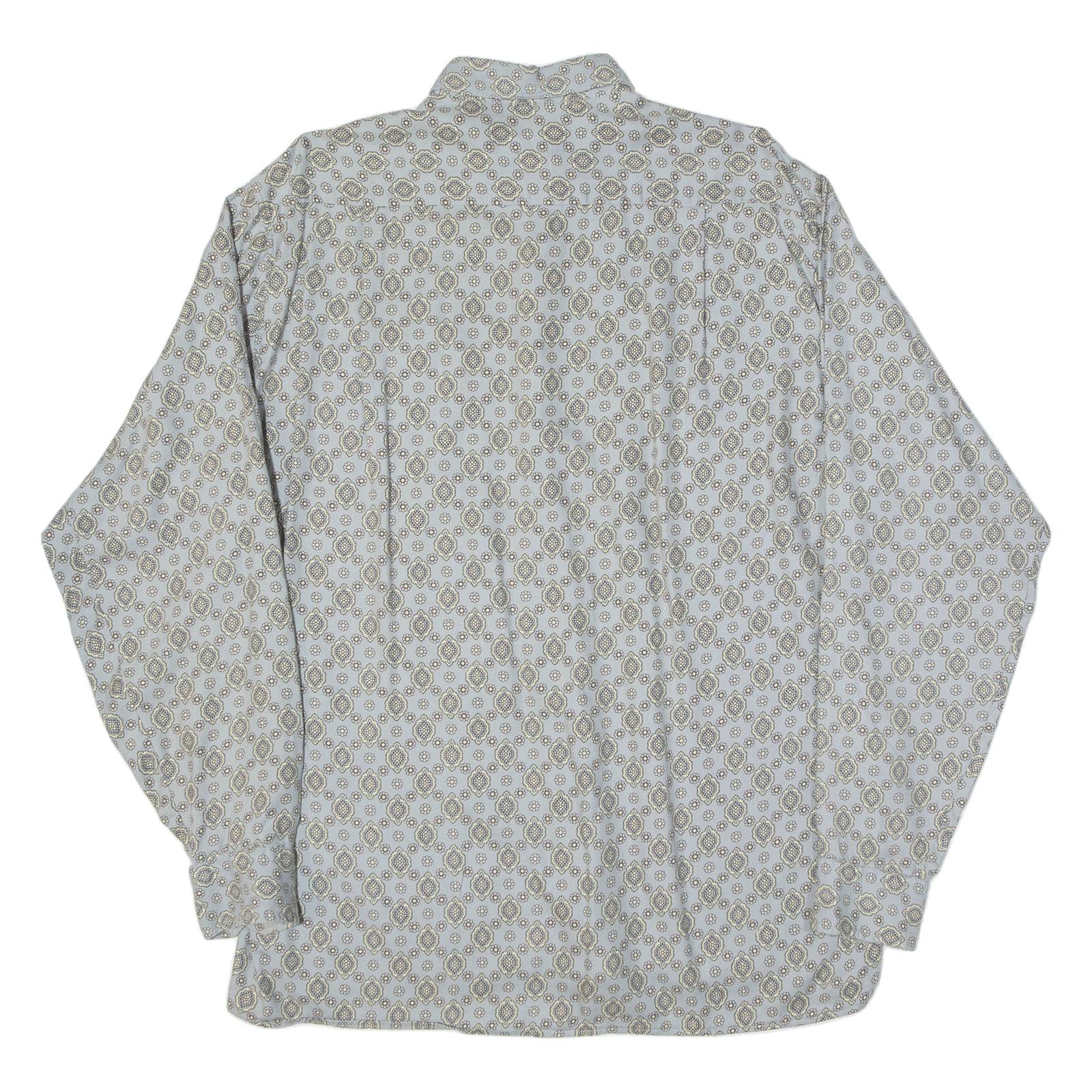 EINHORN Mens Shirt Grey Spotted Long Sleeve M