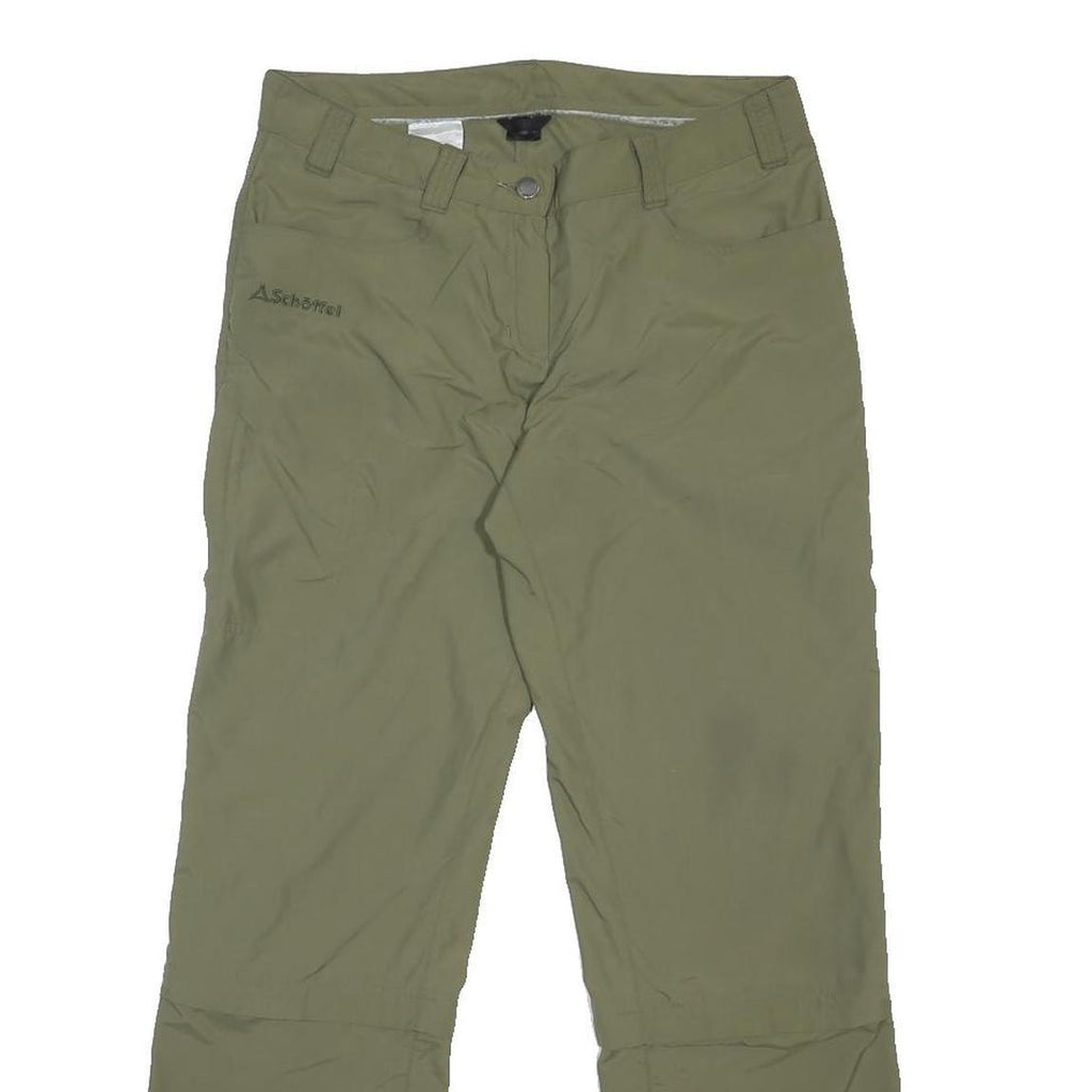 SCHOFFEL Womens Nylon Green Regular Fit Straight Leg Trousers W30 L29 Outdoor