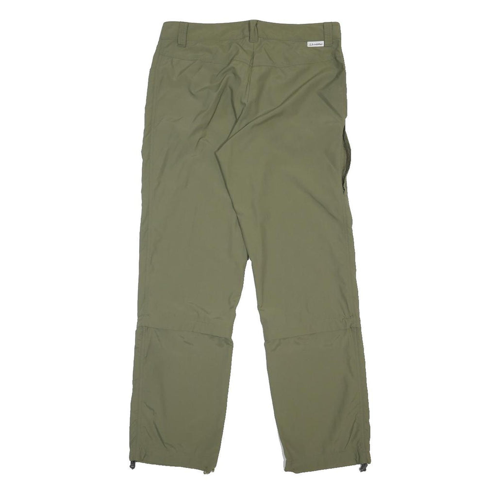 SCHOFFEL Womens Nylon Green Regular Fit Straight Leg Trousers W30 L29 Outdoor