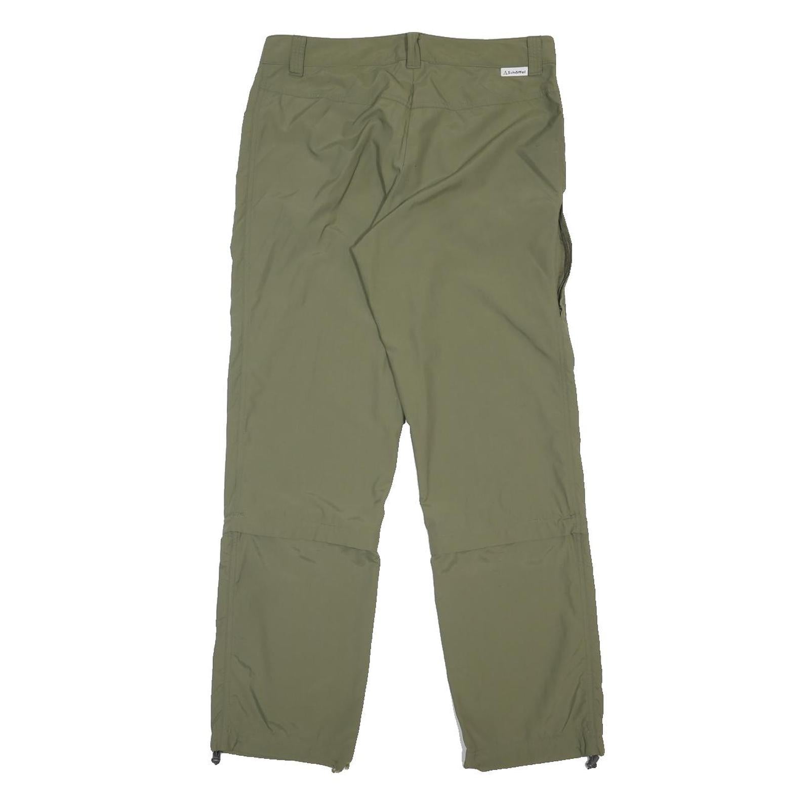 SCHOFFEL Womens Nylon Green Regular Fit Straight Leg Trousers W30 L29 Outdoor