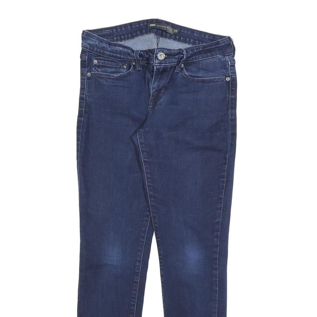 LEVI'S Womens Jeans Blue Slim Skinny Denim Medium W28 L30 Classic Style Zip