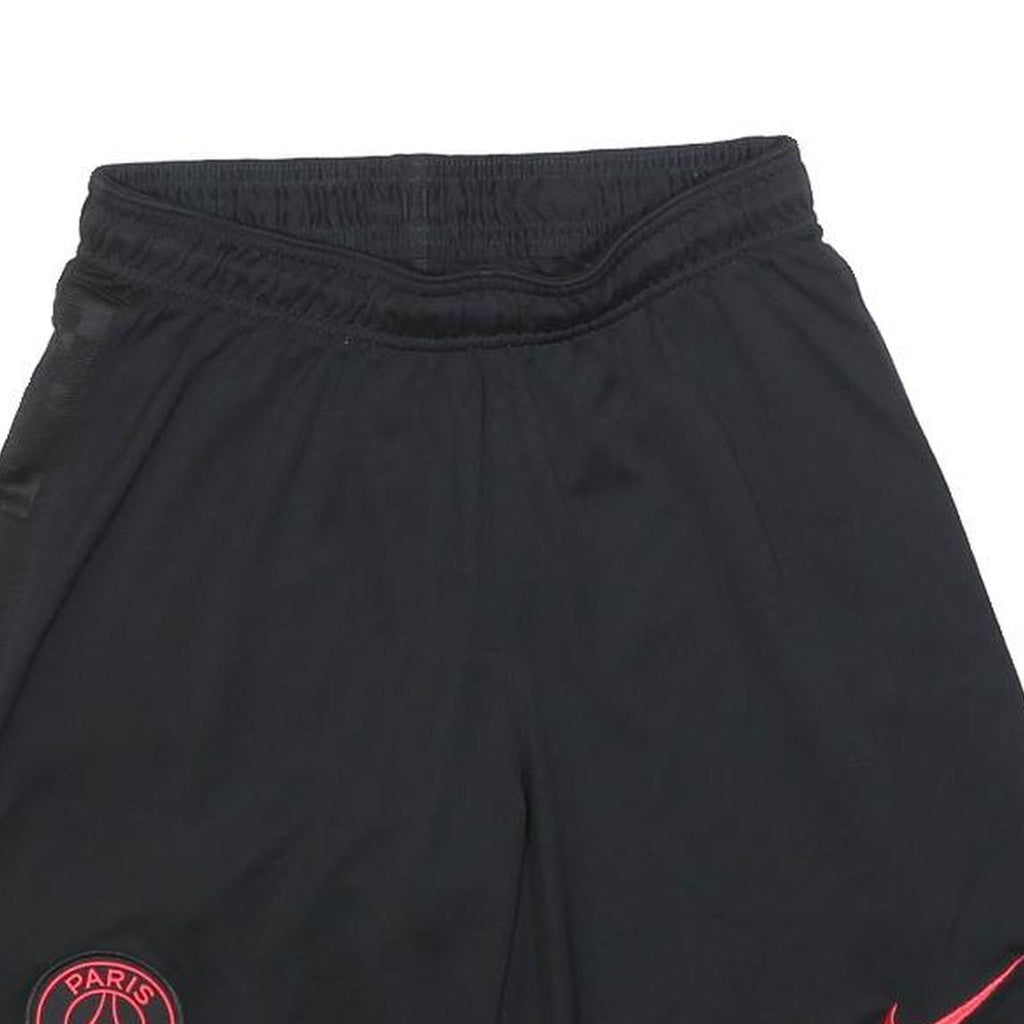 NIKE Mens Black Paris Football Casual Sports Shorts S W24 Athletic Wear