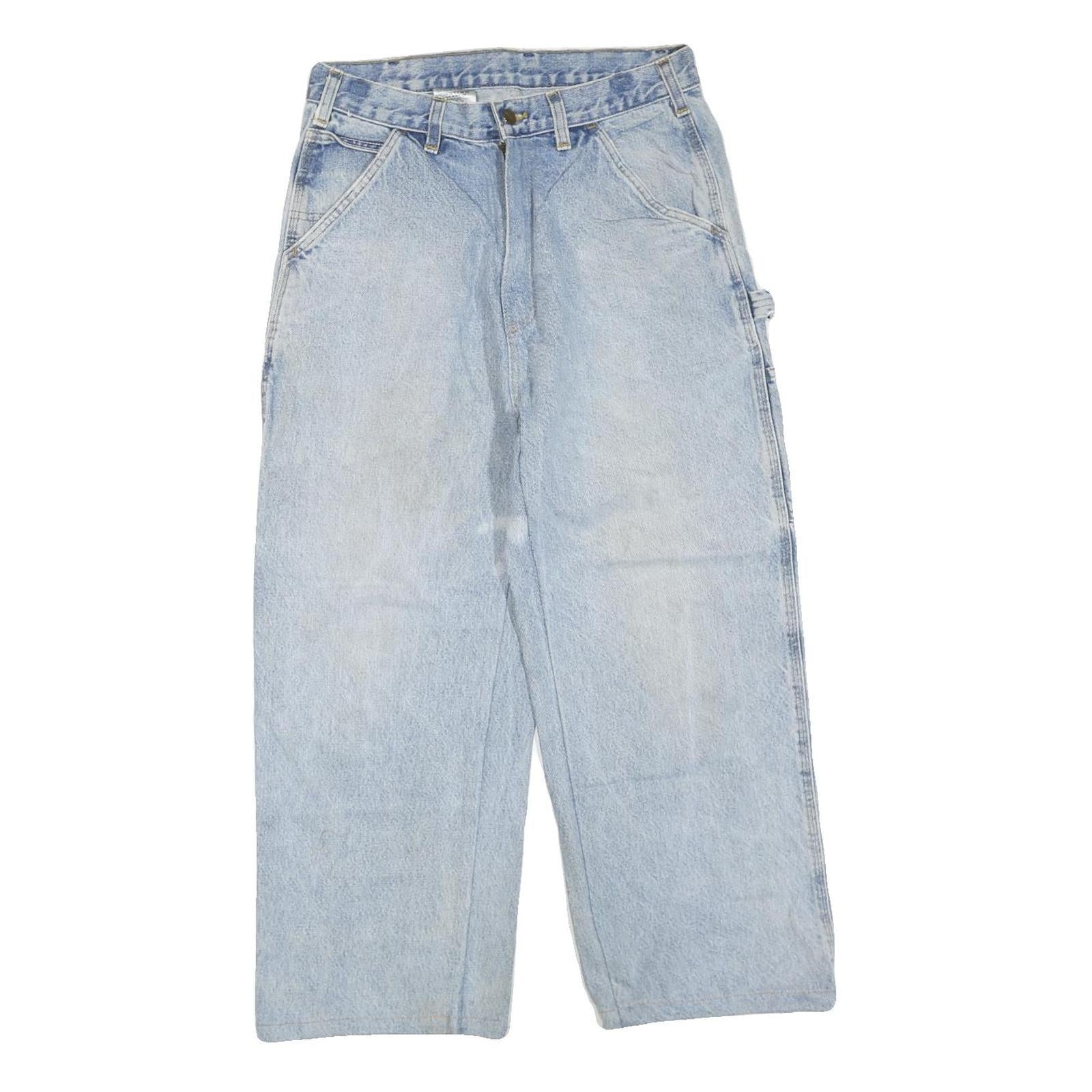 CARHARTT Womens Regular Fit Light Blue Denim Jeans W30 L25 Workwear Utility