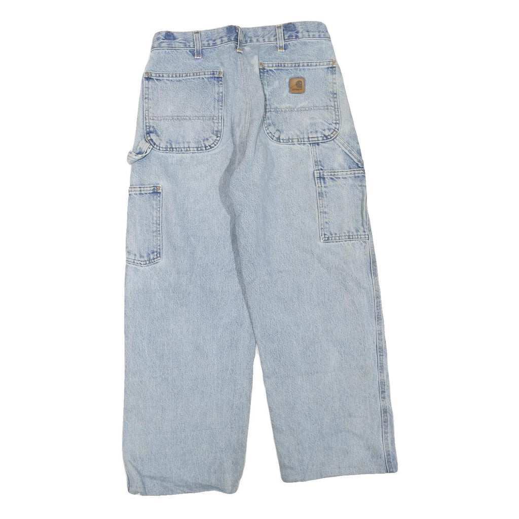 CARHARTT Womens Regular Fit Light Blue Denim Jeans W30 L25 Workwear Utility