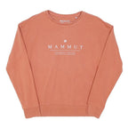 MAMMUT Womens Rust Crew Neck XS Cotton Blend Sweatshirt Logo Pullover