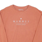MAMMUT Womens Rust Crew Neck XS Cotton Blend Sweatshirt Logo Pullover