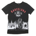 BARCELONA DESIGNS Mens Black XL Graphic T-Shirt Short Sleeve Crew Neck Cotton
