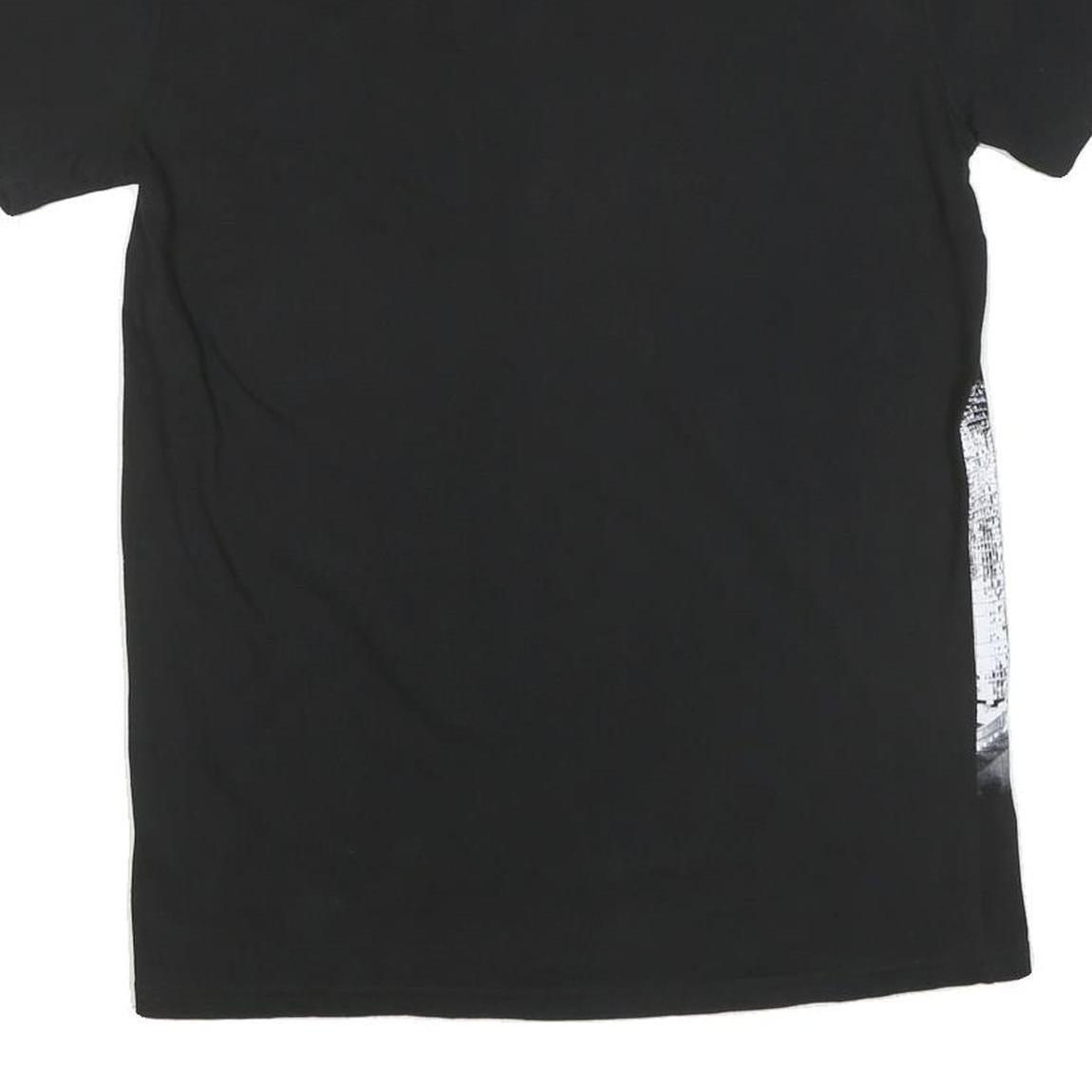 BARCELONA DESIGNS Mens Black XL Graphic T-Shirt Short Sleeve Crew Neck Cotton