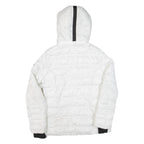 NAUTICA Womens Puffer Coat White Hooded L