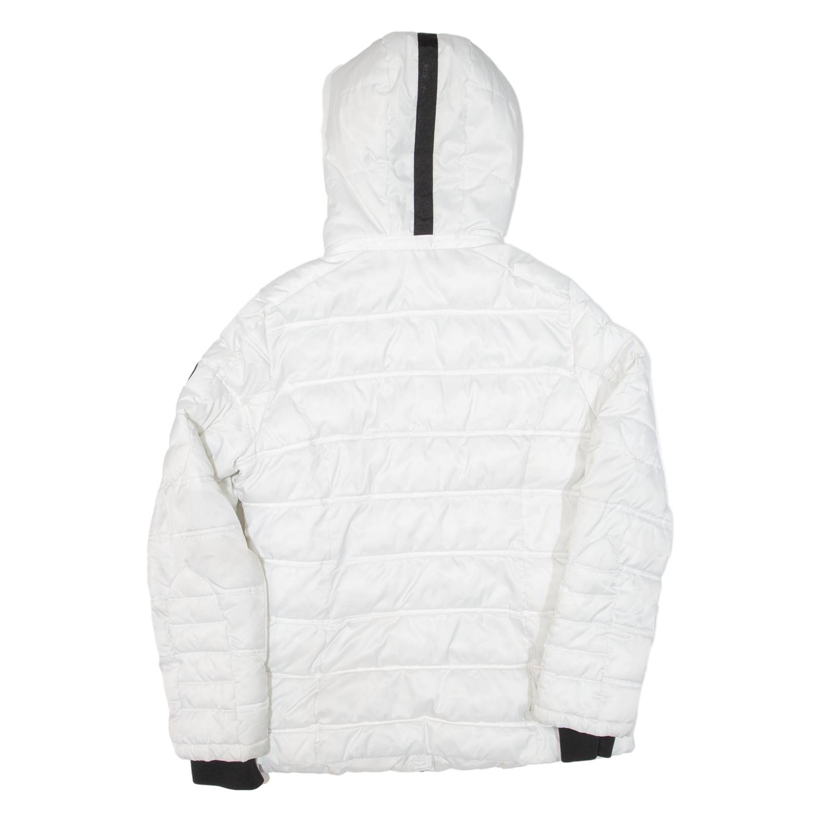 NAUTICA Womens Puffer Coat White Hooded L