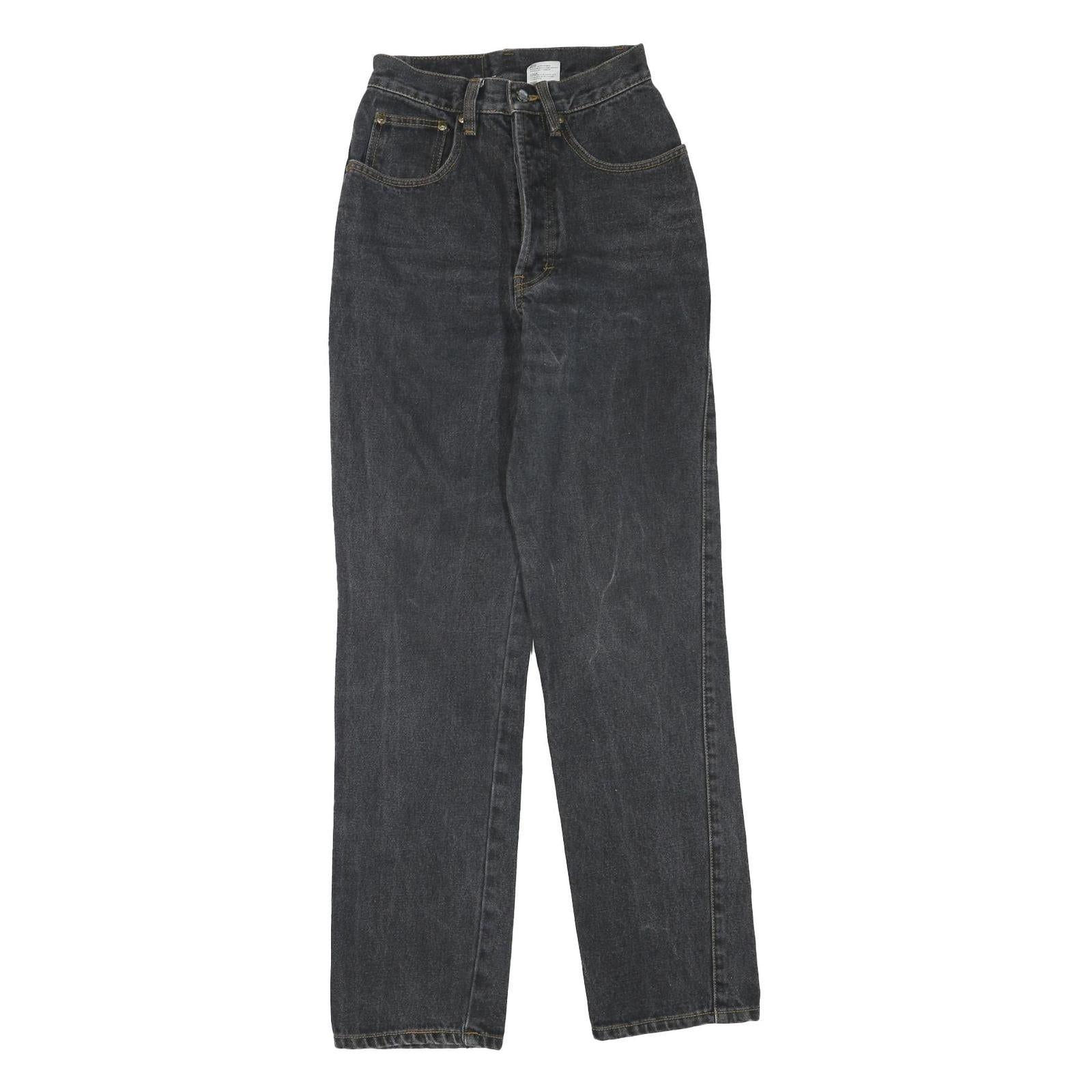NORWISS BASIC JEANS Womens Jeans Black Regular Straight Denim Medium W22 L30