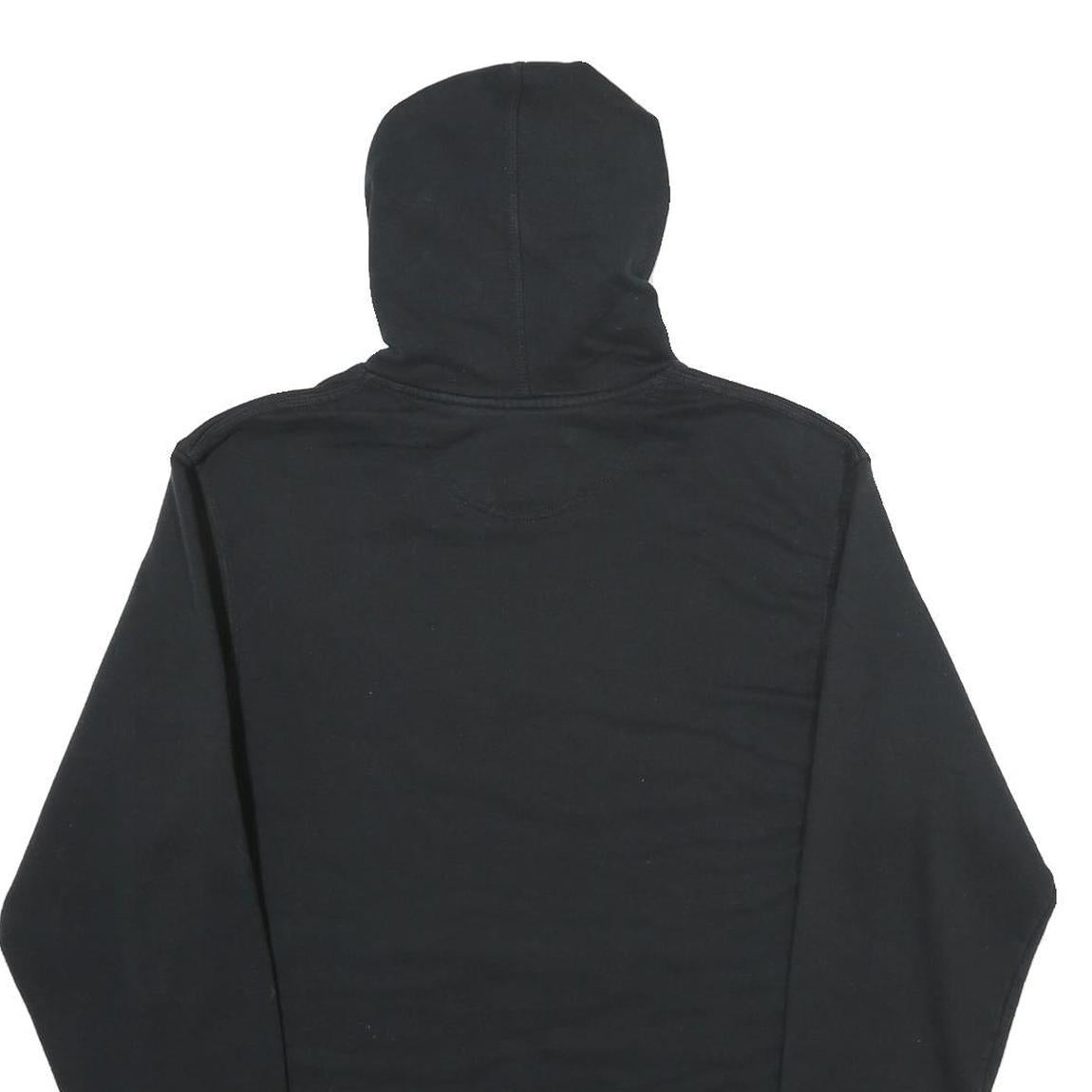 CHAMPION Mens Black Pullover Hoodie S Camo Print Logo