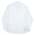 ETERNAL Mens Blue Shirt L Cotton Blend Long Sleeve Button Formal Classic Fit